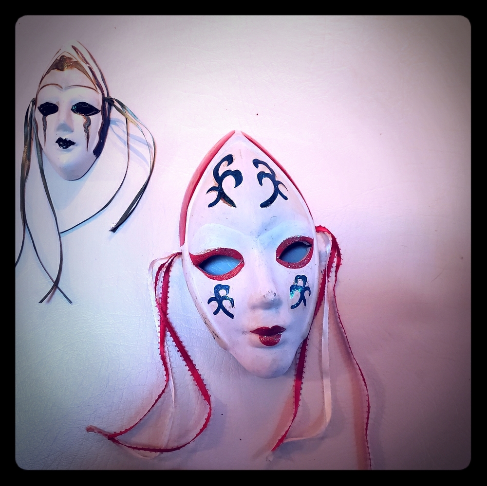 Handpainted ceramic masks